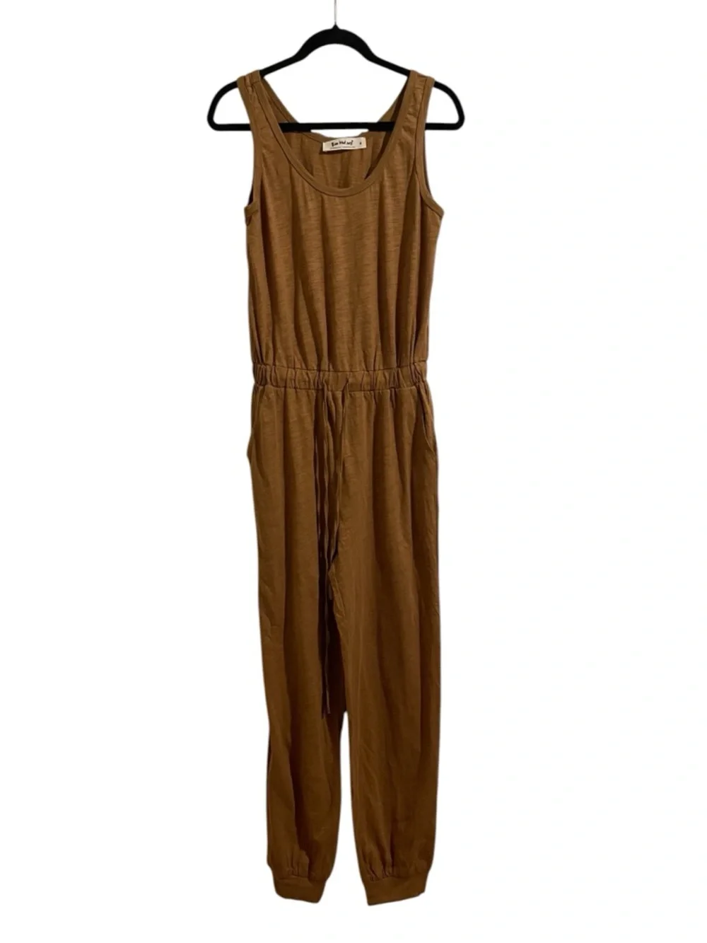 Three Bird Nest Brown Two-Piece Lounge Set Cotton Robe Jumpsuit NWT Size Small